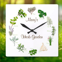 Customize Your Herb Garden Clock