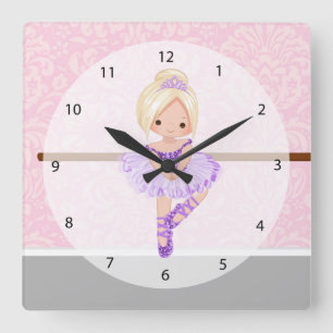 Reloj Cuadrado Cute ballerina