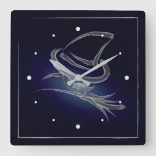 Reloj Cuadrado Cute Halloween witch 2