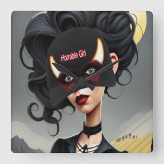 Reloj Cuadrado Cute Horrible girl
