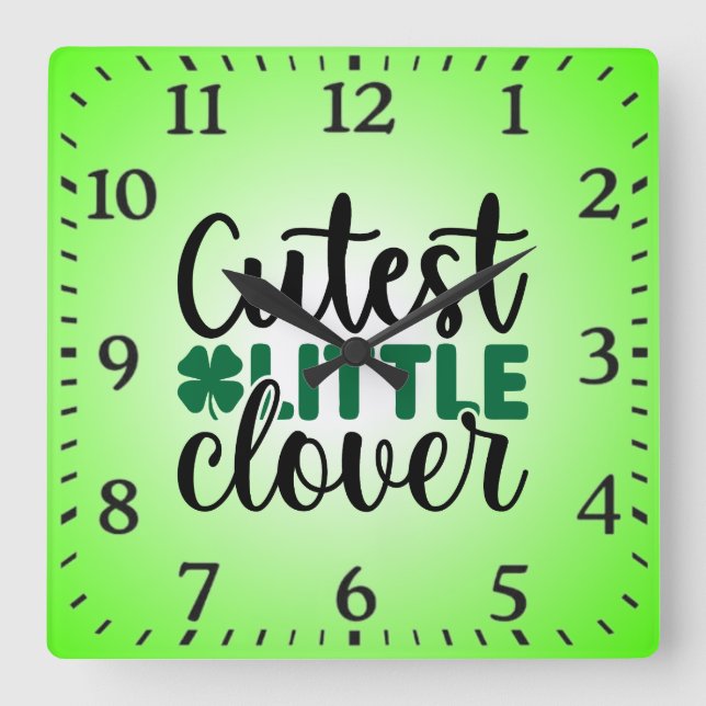 Reloj Cuadrado Cutest Little Clover Charm-60277 (Anverso)