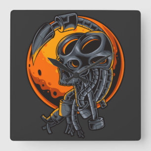 Reloj Cuadrado Cyborg Square Wall Clock