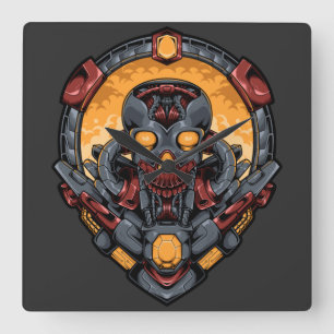 Reloj Cuadrado Cyborg Square Wall Clock
