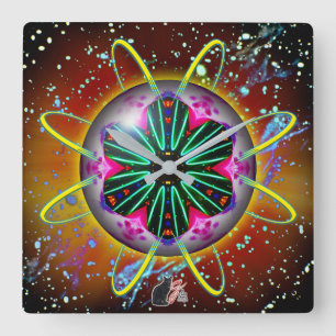 Reloj Cuadrado Cyclon Orbz Kaleid