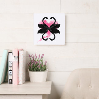 Reloj Cuadrado Cygnes Nuage Love Horloge en Acrylique
