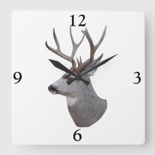 Reloj Cuadrado D27 Mule Deer Buck Head
