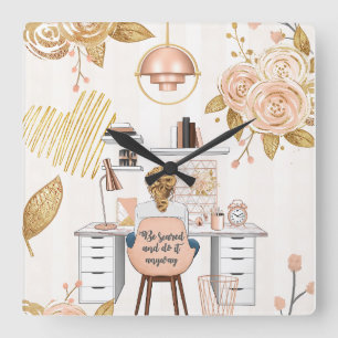 Reloj Cuadrado Da miedo y hazlo de todos modos