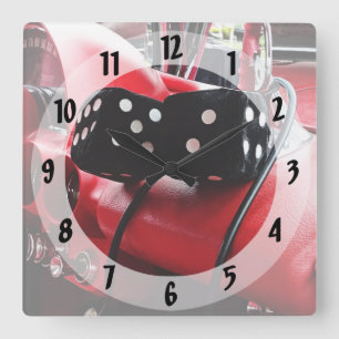 Reloj Cuadrado Dados mareados en Chevy