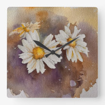 Daisies en la acuarela de la neblina