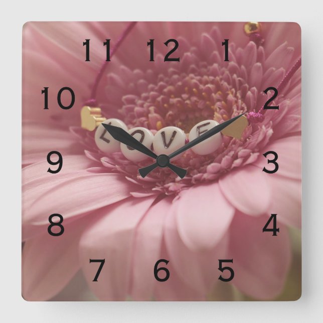 Reloj Cuadrado Daisy Love (Anverso)