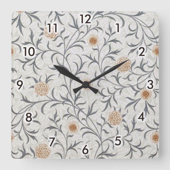 Reloj Cuadrado Daisy, William Morris (Anverso)