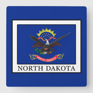 Reloj Cuadrado Dakota del Norte