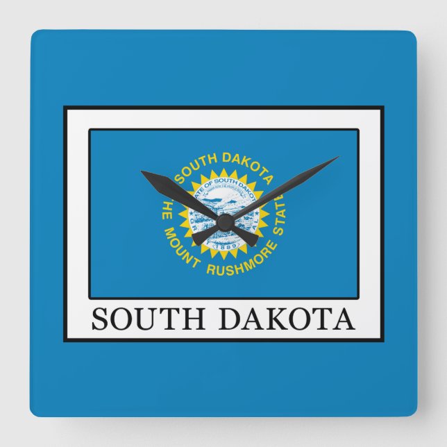 Reloj Cuadrado Dakota del Sur (Anverso)