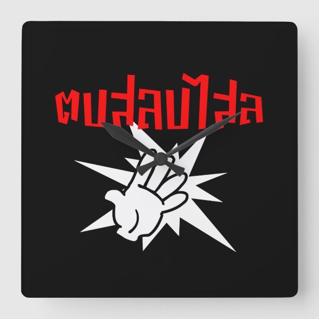 Reloj Cuadrado Dale una cachetada a Silly Universidad de Beirut,  (Anverso)