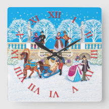 Damas y hussars paseando por el parque