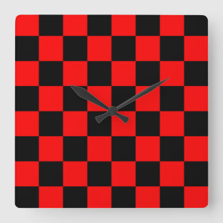 RELOJ CUADRADO DAMERO