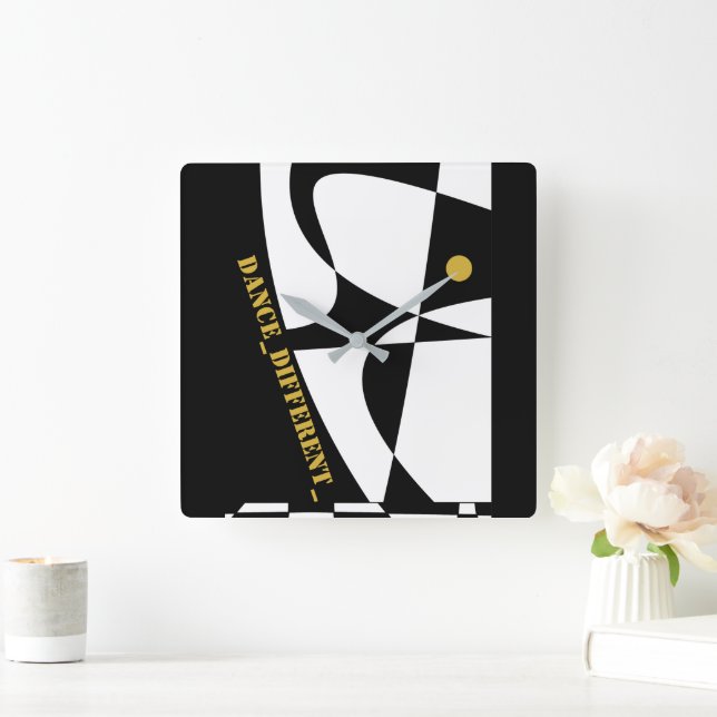 RELOJ CUADRADO DANCE_DIFFERENT_ (Hogar)