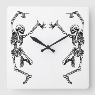 Reloj Cuadrado Dancing Skeletons v2
