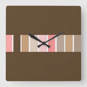 Reloj Cuadrado Dark Brown Beach Sand