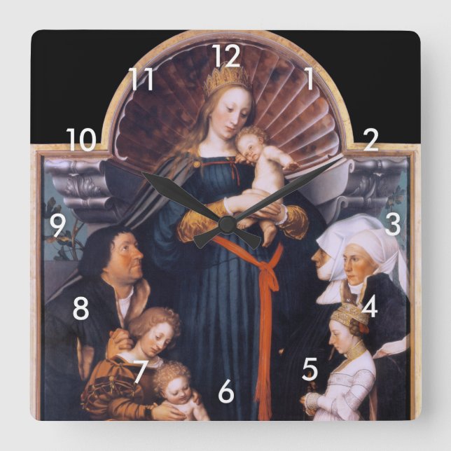 Reloj Cuadrado Darmstadt Madonna, Holbein, el joven (Anverso)