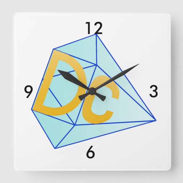 Reloj Cuadrado DC's Awesome Clock (Anverso)
