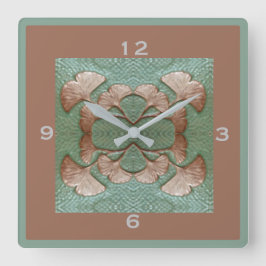 Reloj cuadrado de Gingko Wall
