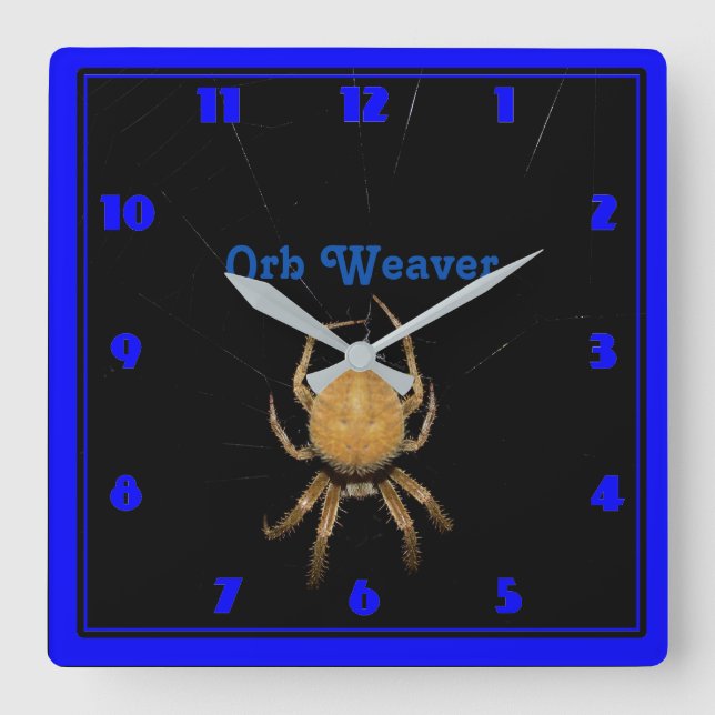 Reloj cuadrado de Kansas Orb Weaver (Anverso)