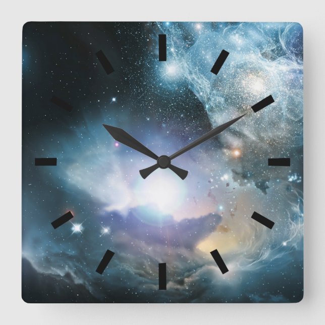 Reloj Cuadrado De las cenizas de las primeras estrellas (Anverso)