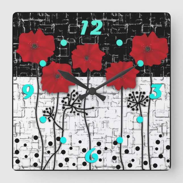 Reloj cuadrado de los espías rojos (Anverso)