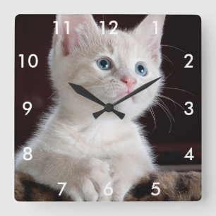 Reloj cuadrado de tu Personalizado fotográfico con