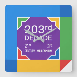 Reloj Cuadrado Decenio 203 (Año Nuevo 2021-2030)
