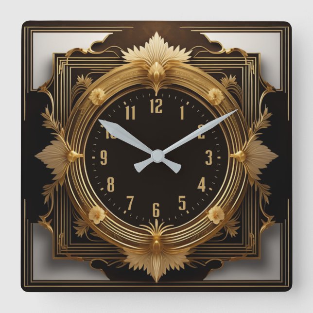 Reloj Cuadrado Deco de superarte (Anverso)