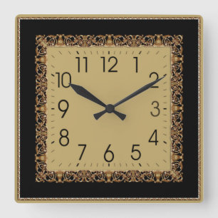 Reloj Cuadrado Deco elegante