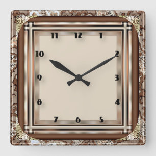Reloj Cuadrado Deco moderno
