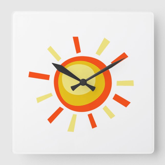 Reloj Cuadrado Decoración Art & Wall > Clocks (Anverso)