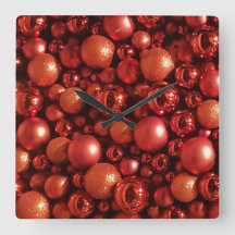 Decoración de los navidades en tonos rojos