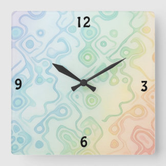Reloj Cuadrado Decoración moderna de habitaciones estéticas, grad