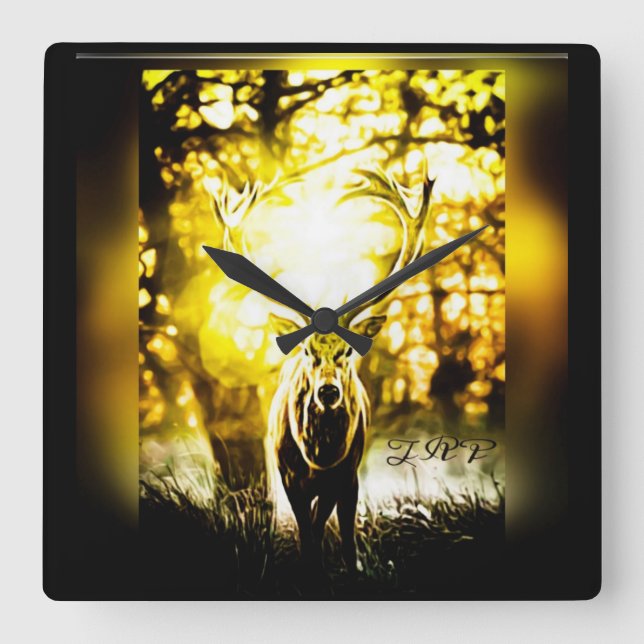 Reloj Cuadrado Deer asombroso 01-01 (Anverso)