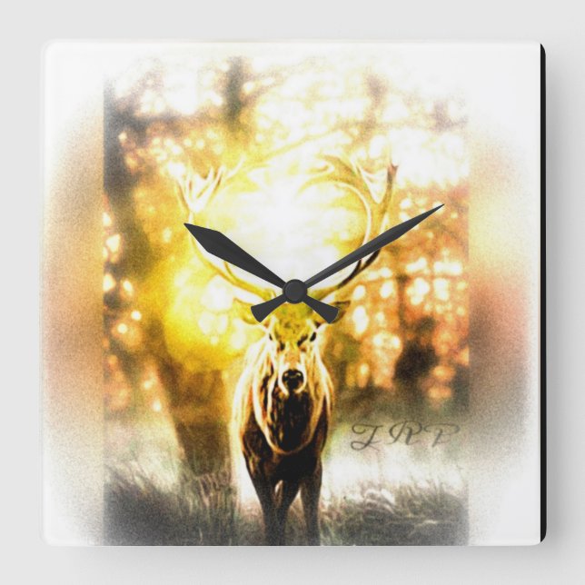 Reloj Cuadrado Deer asombroso 01-02 (Anverso)