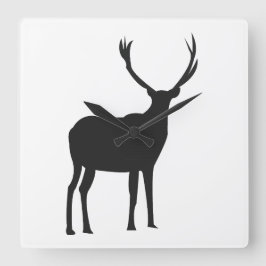 Reloj Cuadrado Deer Wildlife Antlers Deer