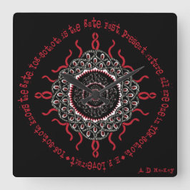 Reloj Cuadrado Deidad cósmica del monstruo de Lovecraftian del