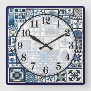 Reloj Cuadrado Delft holandés