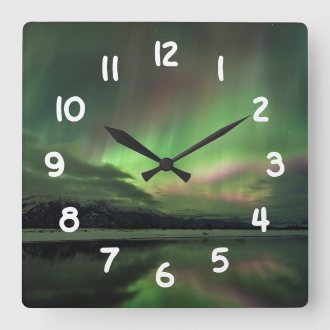 Reloj Cuadrado Delightful Aurora (Anverso)