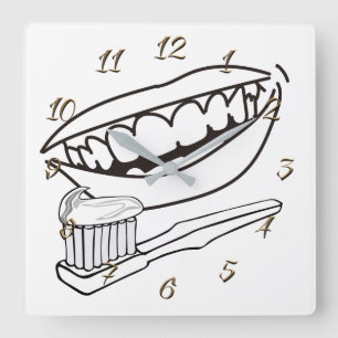 Reloj Cuadrado Dentista
