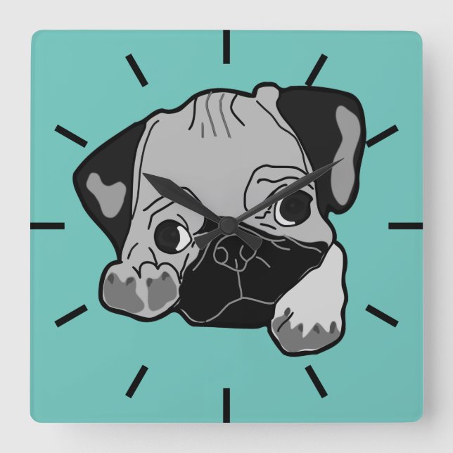 Reloj Cuadrado Der beste Freund (Anverso)