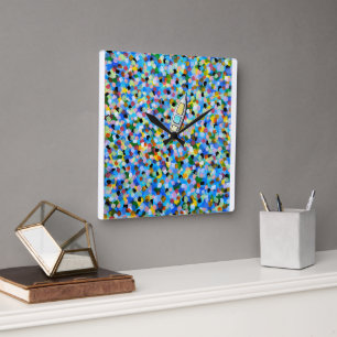 Reloj Cuadrado Deriva a través de sueños Pintura de Alfred Fox