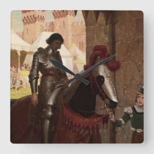 Reloj Cuadrado “Derrotado” de Edmund Blair Leighton