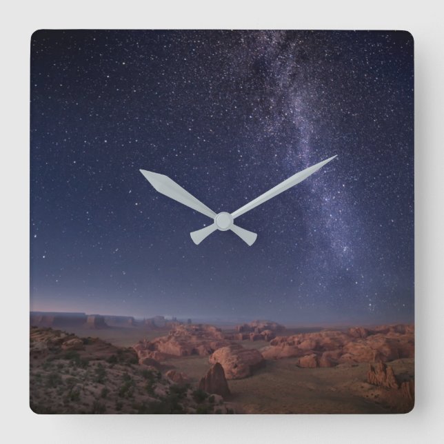 Reloj Cuadrado Deserts | Kayenta  Monument Valley Arizona (Anverso)