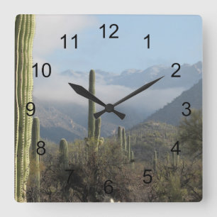 Reloj Cuadrado Desierto de Tucson