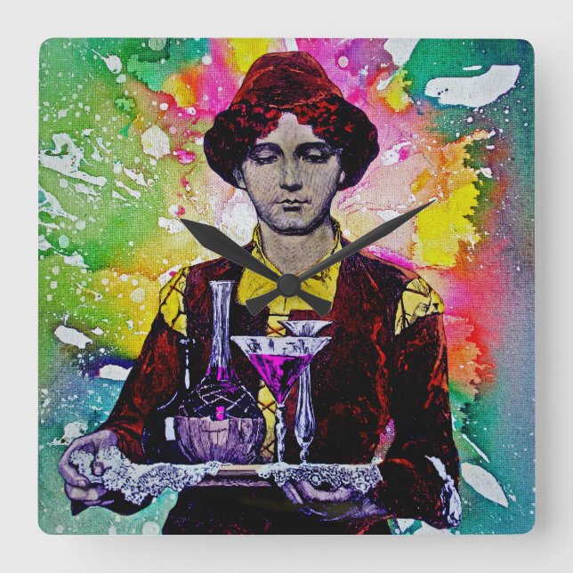 Reloj Cuadrado Desmond por Michael Moffa (Anverso)